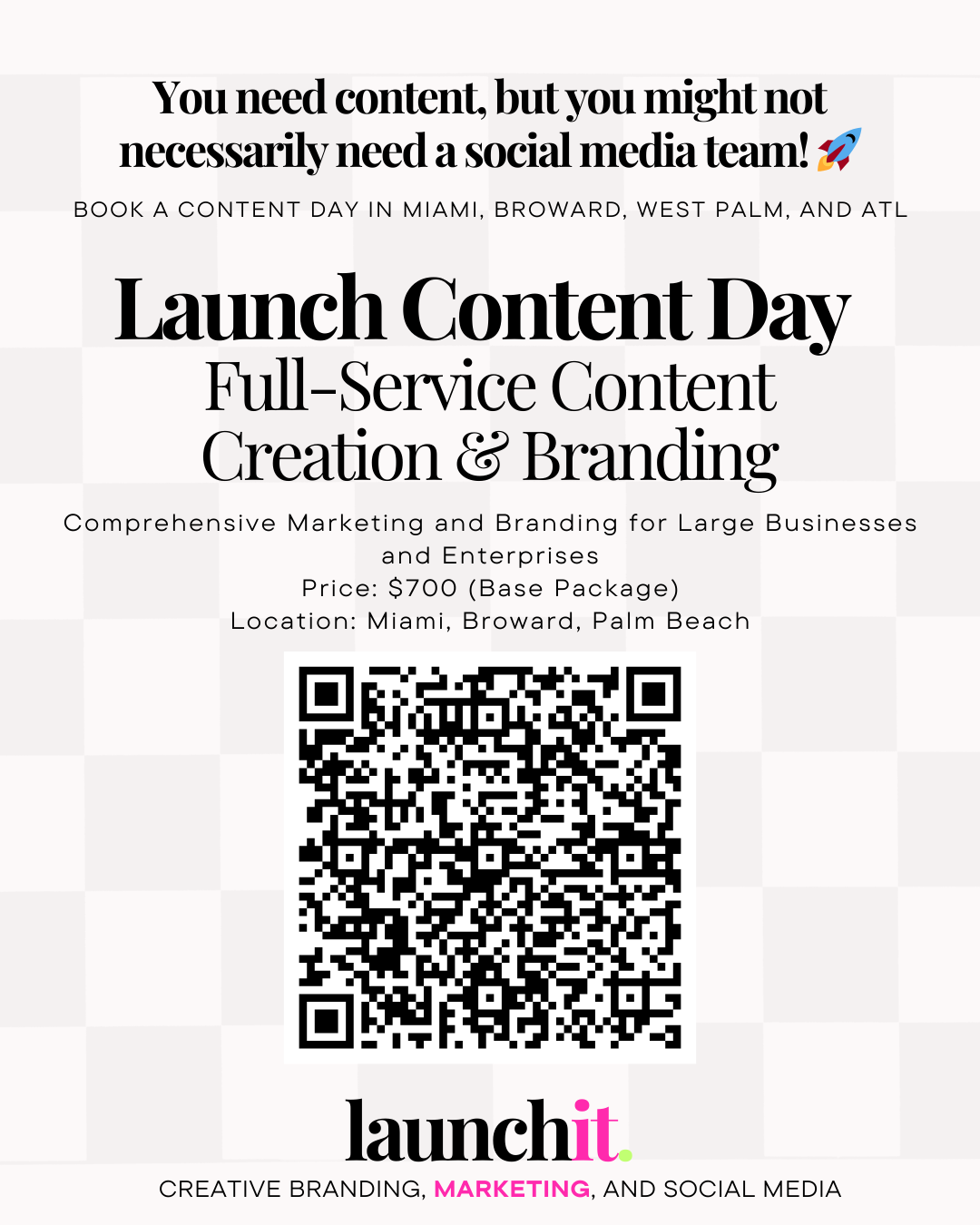 Launch Content Day – Full-Service Content Creation & Branding ($700)