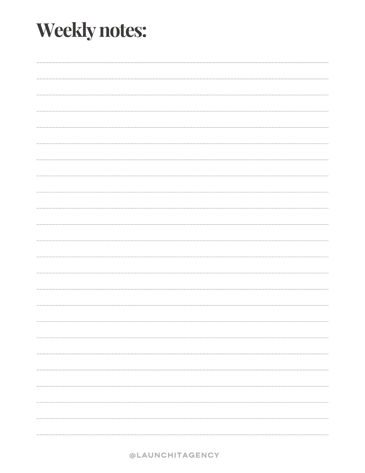 The Intentional Daily Page — Printable Daily Planner Template for Founders (Digital Download)