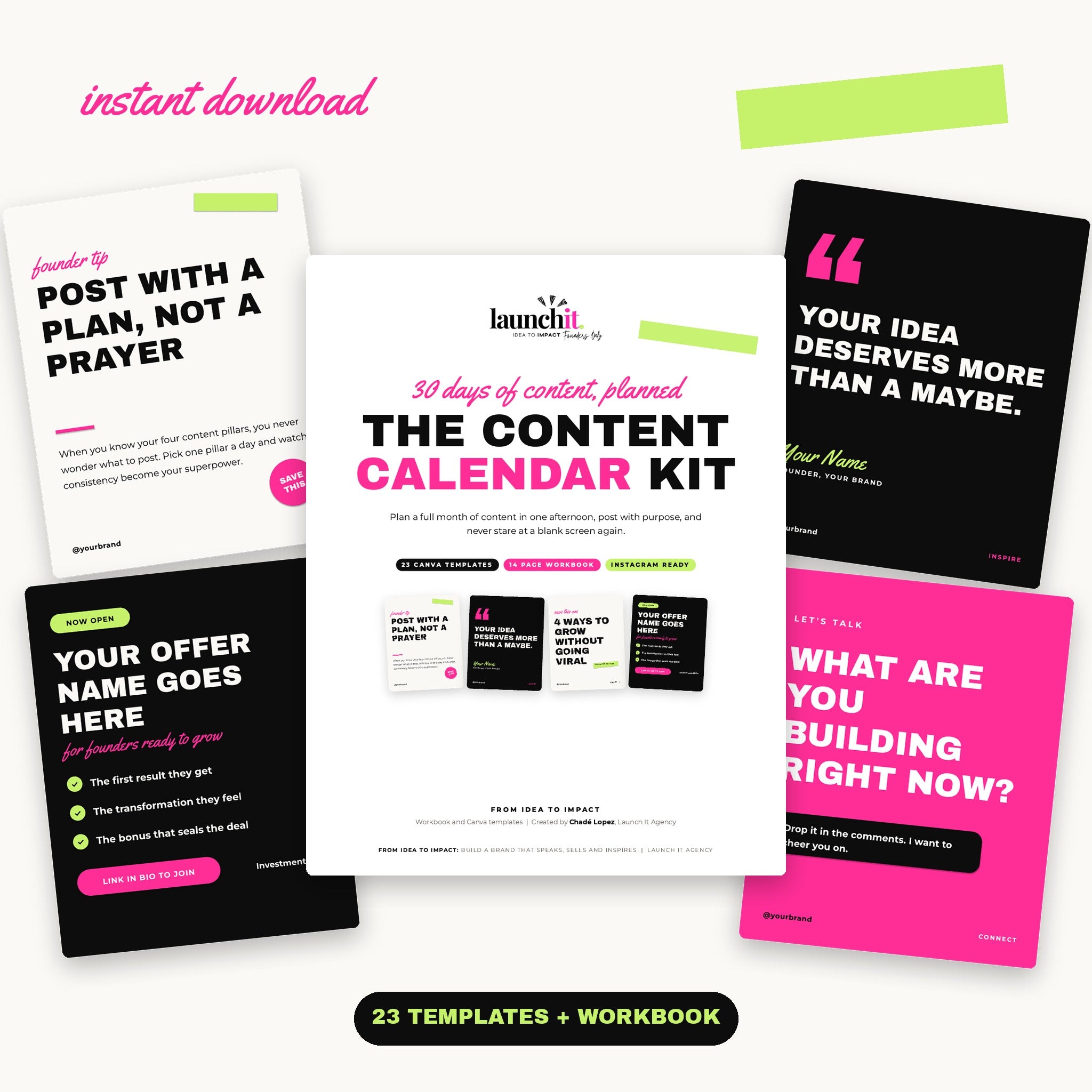 The Content Calendar Kit Shopify product photograph