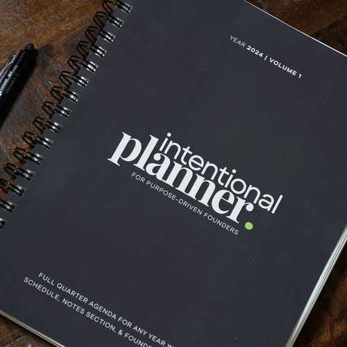 The Intentional Founder Journal — 160-Page Daily Mindset, Productivity & Affirmation Planner (Physical Edition)
