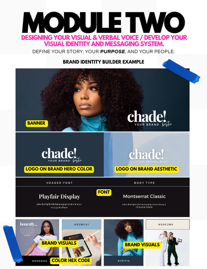 Digital Workbook & Templates: DIY Branding & Social Media Strategy Course for Founders