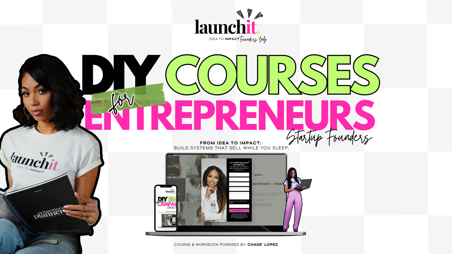 Digital Workbook & Templates: DIY Branding & Social Media Strategy Course for Founders
