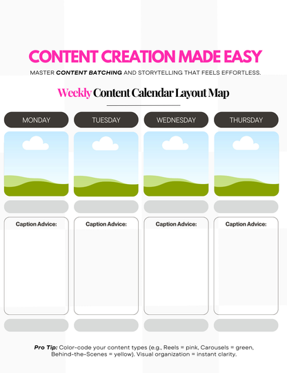 Free One-Week Social Media Calendar — Plug-and-Play Content Planner for Founders (Digital Download + Canva Template)